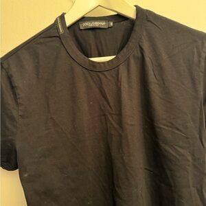 COPY - Black Dolce & Gabbana t-shirt. Logo detail on neck. Medium size, good co…